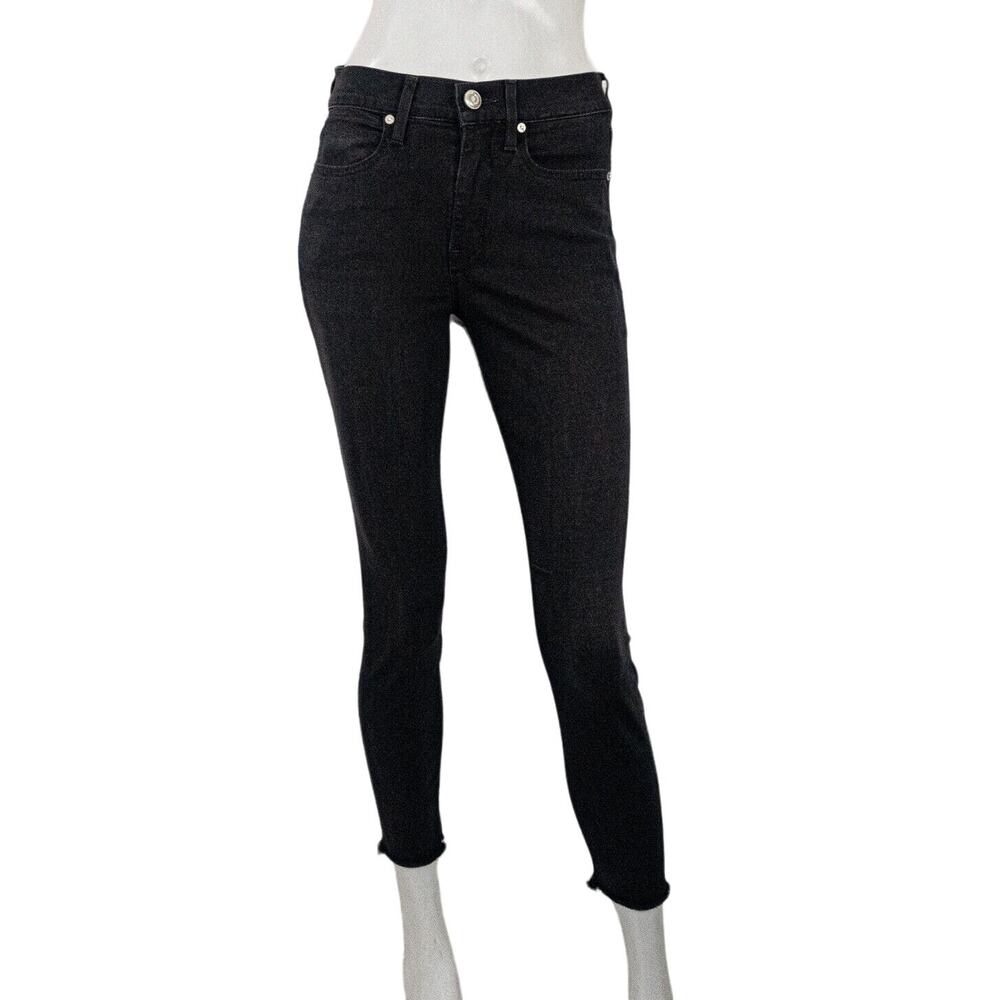 AYR Women's size 27 The CHILLER Denim Jeans Skinny ankle fray crop